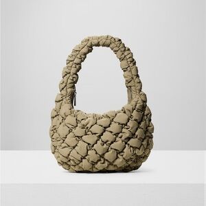 Babaton Beige Quilted Shoulder Bag ARITZIA GUC